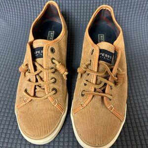 Sperry Women's Tan Corduroy Flats- Size 7.5